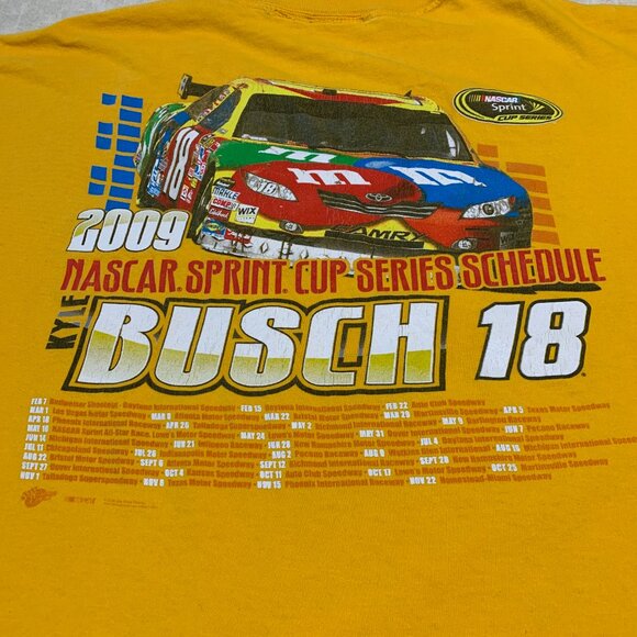 Kyle Busch Shirt Men's Winners Circle #18 NASCAR 2009 T- Shirt 2XL - Picture 4 of 13